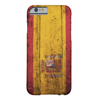 Old Wooden Spain Flag Barely There Iphone 6 Case by FlagWare at Zazzle