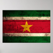 Fanion Vintage Suriname - Blason Brodé - Drapeau Pays - Pennant Wimpel