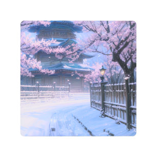 Old Wooden Temple Metal Print