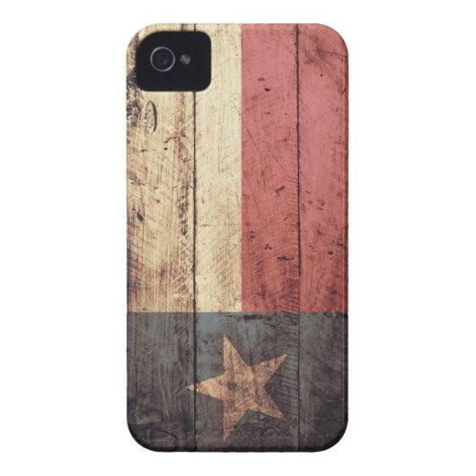 Old Wooden Texas Flag; Case-Mate iPhone Case (Back)