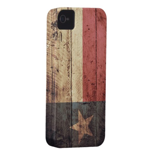 Old Wooden Texas Flag; Case-Mate iPhone Case (Back/Right)