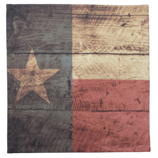 Old Wooden Texas Flag; Napkin