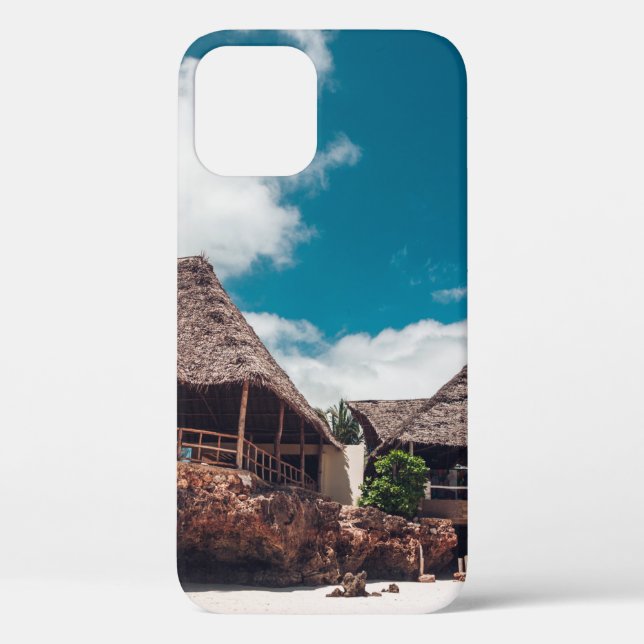Old wooden tropical bungalow on the beachancient,a Case-Mate iPhone case (Back)