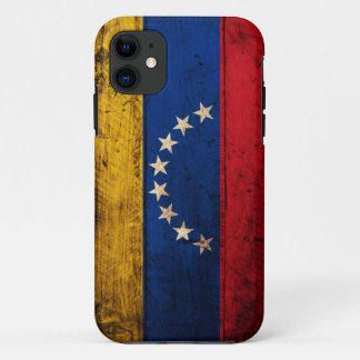 Old Wooden Venezuela Flag iPhone 11 Case
