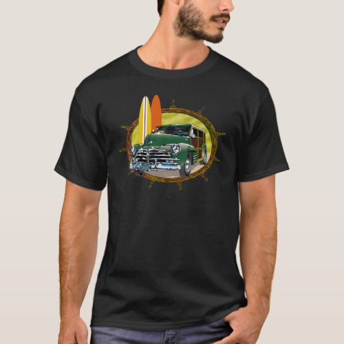 Old Woody Classic Car T_Shirt