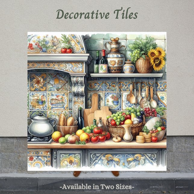 Old World Charm, New World Home Tile (Italian inspired decorative tile. Perfect tile to display in the kitchen.)