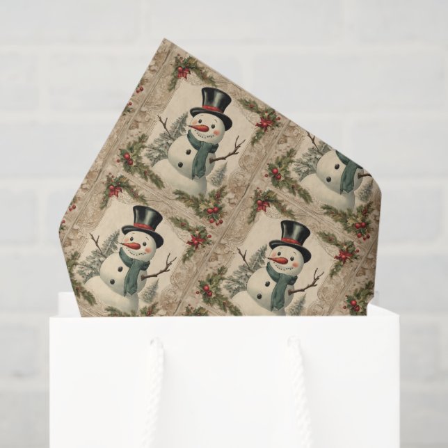 Old World Christmas Snowman Tissue Paper (Gift Bag)