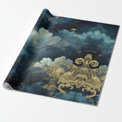 Old World Cloudscapes Wrapping Paper