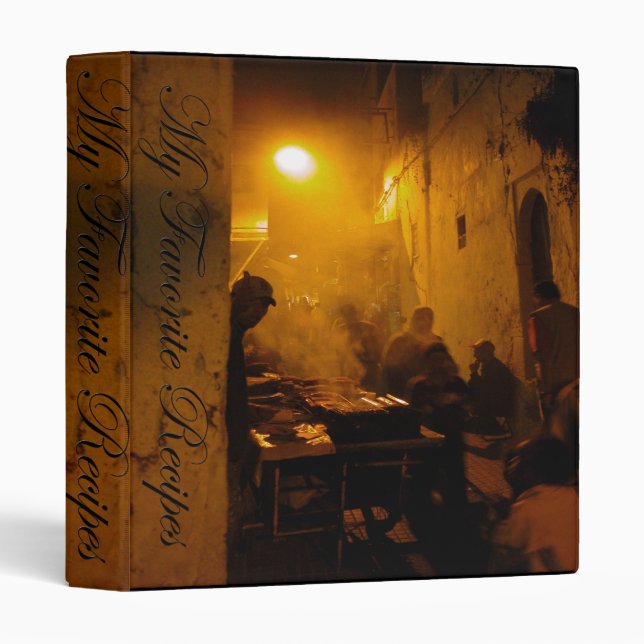 Old World Cookbook Binder (Front/Spine)