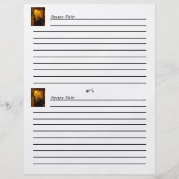 Old World Cookbook Recipe Cards Flyer by NotionsbyNique at Zazzle