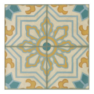 Old World Decorative Tile Pattern Acrylic Print