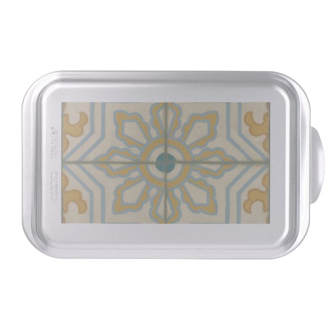 Old World Decorative Tile Pattern Cake Pan (Front)