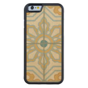 Old World Decorative Tile Pattern Carved Maple iPhone 6 Bumper Case