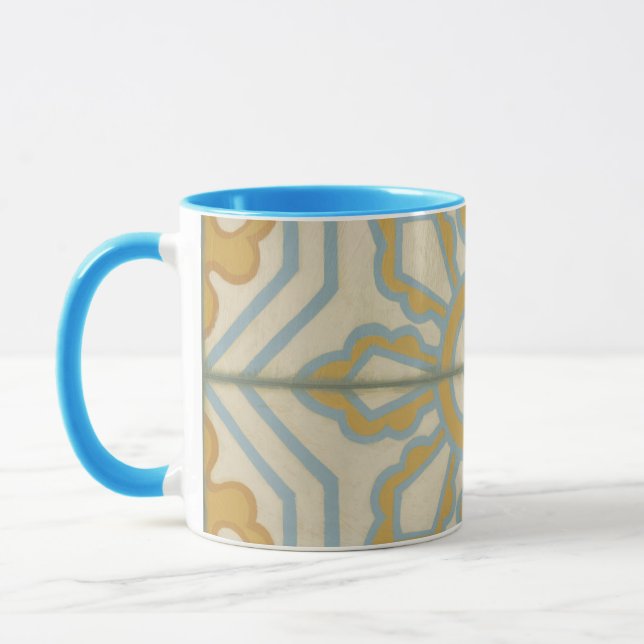 Old World Decorative Tile Pattern Mug (Left)
