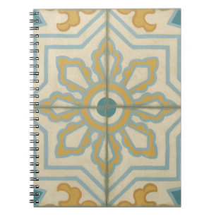 Old World Decorative Tile Pattern Notebook