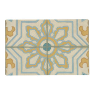 Old World Decorative Tile Pattern Placemat