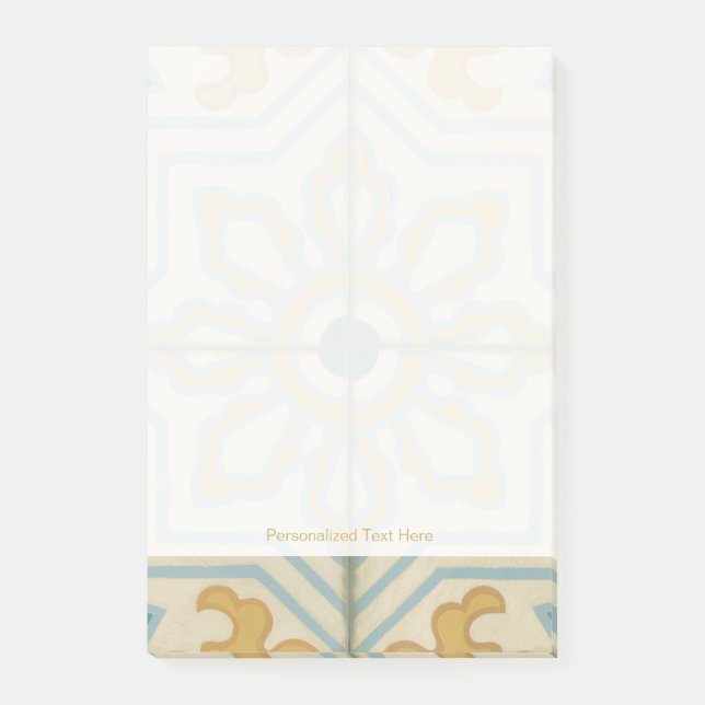 Old World Decorative Tile Pattern Post-it Notes (Front)