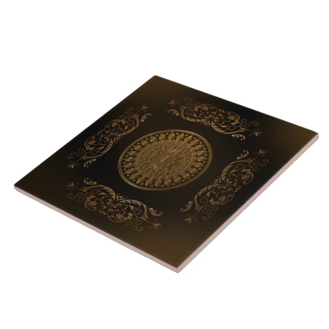Old world  design ceramic tile (Side)