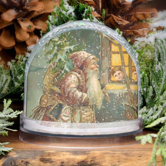 Old World Father Christmas in Winter Snow Globe (Creator Uploaded)