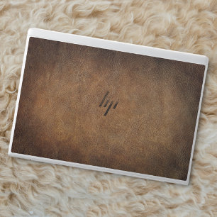 Old World Faux Leather HP Laptop Skin