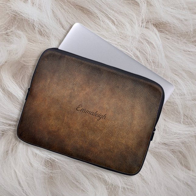 Old World Faux Leather Laptop Sleeve (Creator Uploaded)