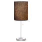 Old World Faux Leather Table Lamp (Left)