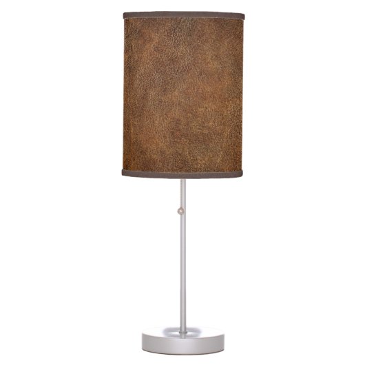 Old World Faux Leather Table Lamp (Front)