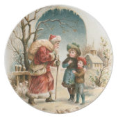 Old World German Santa Claus Plate (Front)