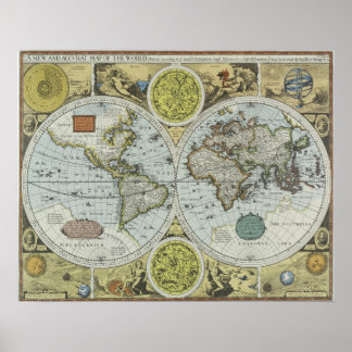 Old World Maps Posters | Zazzle