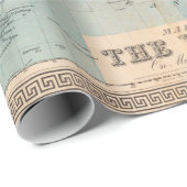 Old World Map (1876)  Wrapping Paper (Roll Corner)