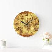 Old World Map Antique History Designer Clock | Zazzle