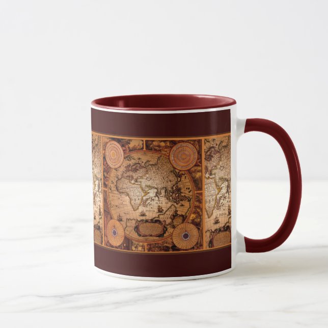 Old World Map Art - 1481 Mug (Right)