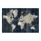 Old World Map Blue