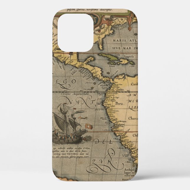 Old World Map Case-Mate iPhone Case (Back)