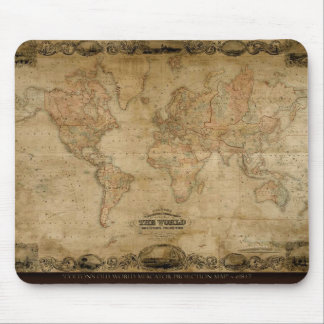 Old World Map Designer Gift Mouse Pad