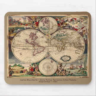 Old World Map Designer Gift Mouse Pad
