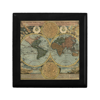 Old World Map Gift Box