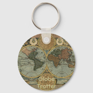 Old World Map Gifts Keychain