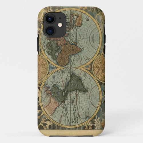 Old World Map iPhone Case