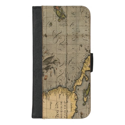 Old World Map iPhone Wallet Case