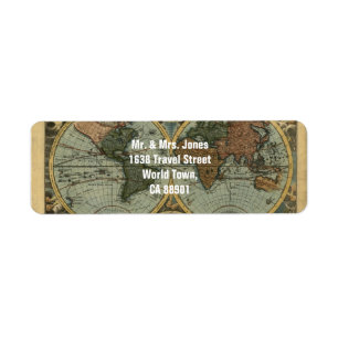 Old World Map Labels