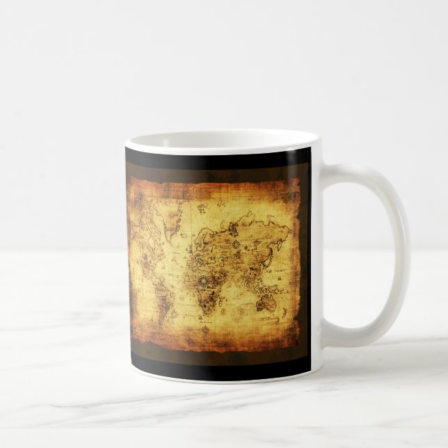 Old World Map Mugs (Right)