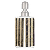 Old World Map Nautical Anchor Monogram Soap Dispenser And Toothbrush Holder (Back)