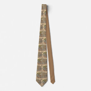 Old World Map Neck Tie