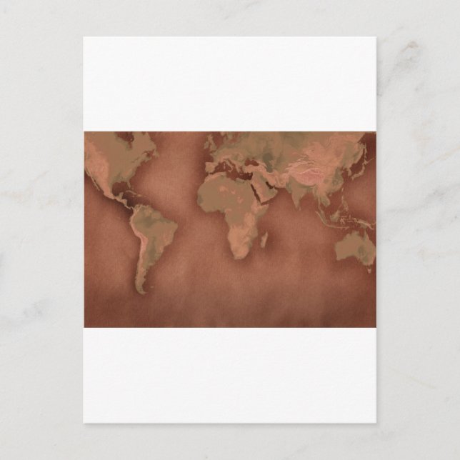 old world map postcard (Front)
