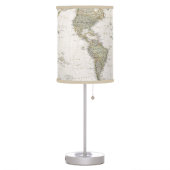 Old World Map Table Lamp (Left)