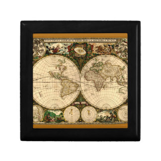 Old World Map Tile Gift Box