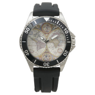 Old World Map Wrist Watch