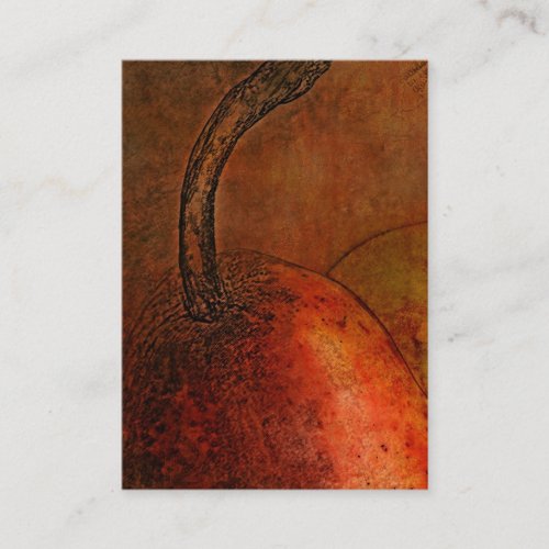Old World Pear Art Business Card