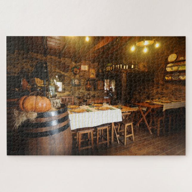 OLD WORLD RISTAURANTE JIGSAW PUZZLE (Horizontal)